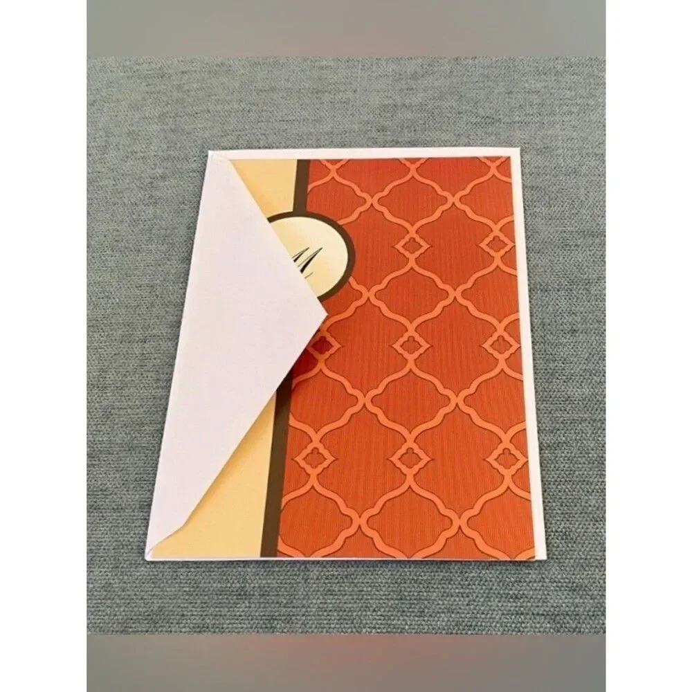 Colonial Williamsburg Blank Card, Letter M